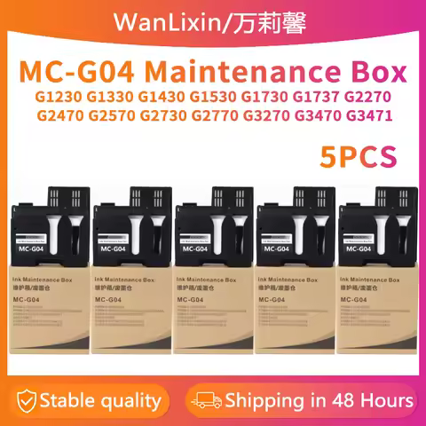 5PCS MC-G04 Maintenance Box Cartridge for CANON G1230 G1530 G1730 G1737 G2270 G2570 G2730 G2770 G327