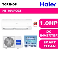 Haier DC INVERTER R32 1.0HP Air Conditioner HSU-10VQA09 Energy Saving Turbo Cool Aircond 1HP AirCond