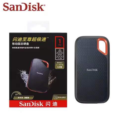 100% Original SanDisk SSD E81 Extreme PRO1TB 2TB 4TB USB 3.1 Type-A/C Portable External Solid State 