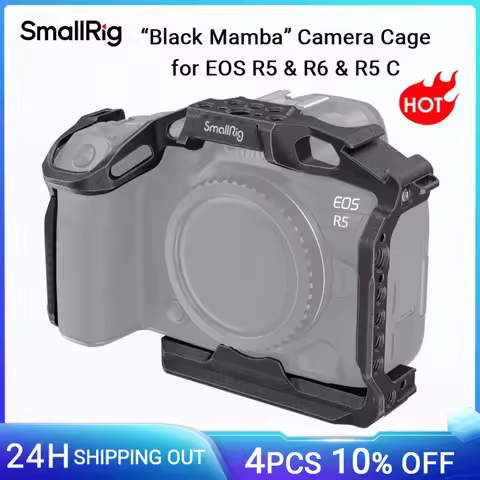 SmallRig Camera Cage for Canon EOS R5/EOS R5 C /EOS R6 Mirrorless Camera EOS R5 /R5 C /R6 Aluminum A