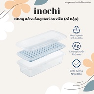Inochi square ice tray 84 pieces - with container and lid