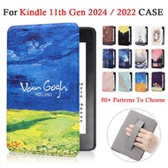 For Kindle 11th gen 2024 2022 6.0 inch RS23CV C2V2L3 E-Reader High quality Painting Handheld Cover c