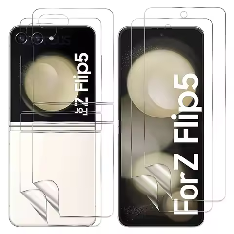 12 in 1 Flip5 Screen Protector For Samsung Galaxy Z Flip 5G Soft HD Hinge Protective Soft Anti-scrat