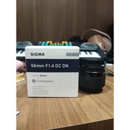 [used] sigma 56mm f1.4 for Sony
