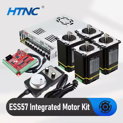 Nema 23 Integrated Motor Kit 4 Axis DC Engines ESS57 2Nm 4.2A Nema23 Close Loop Stepping Motor + MAC
