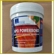 ஐ ◎ ◷ APO POWERBOND 1Liter Waterbase Acrylic Adhesive For Vinyl Tiles
