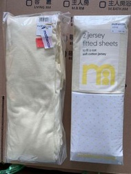 全新嬰兒床床單，英國名牌 Mothercare Brand new bedsheet