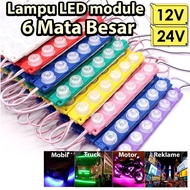 MATA 6-eye LED STRIP module lamp 6WATT SMD 13620 12 VOLT 24 VOLT