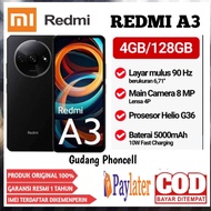 xiaomi redmi A3 4+4/128  GB baterai 5000 mah processor mediatek G36 (pengganti 9c)  garansi resmi 1 