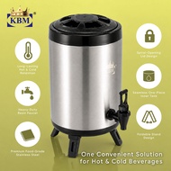 Stainless Steel KBM Milk Tea Barrel 12L, 14L, 16L and 18L For Event, Barista, Bartending Equipments