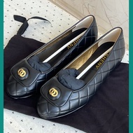 B2AX Spring Summer Light Metal Toe Ballet Flats with Buckle