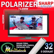 polarizer tv lcd sharp aquos 32inch plastik polaris tv lcd sharp