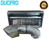 7 Feet/210 cm Ducpro Set Commercial Kitchen Cooker Hood