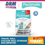 [DRM ONLINE] Official Distributor | Pack Mate TRAVEL ROLL Space Saver Vacuum Seal Storage Bags (Medium) UP$16.90