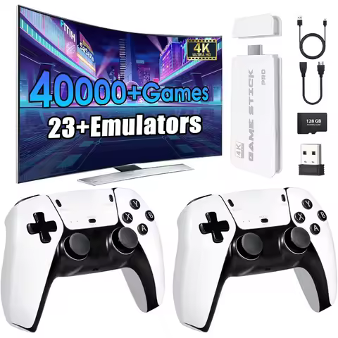 2026new Wireless Retro Game Console 23 Simulators And Over 40,000 Games 2.4g Wireless Controllers(12