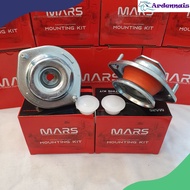 🚨MARS🚨ABSORBER MOUNTING SILVER/RED SILICONE (ADJUSTABLE ABSORBER) FOR PERODUA KANCIL/KELISA/KENARI/VIVA/MYVI(FREE CAP)