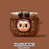 【Fast Shipment】For Havit TW967 Case Casing Soft Silicone Cartoon Innovation Earphone Case Cover NO.1