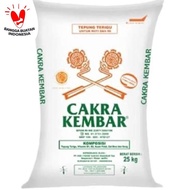 Tepung Terigu Cakra Kembar 1 KARUNG isi 25 KG | Cakra 25KG Murah Promo