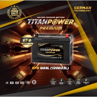 Titanpower Premium EFB Q85L (120D23L) car battery