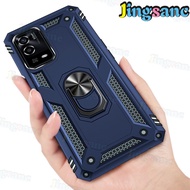 Jingsanc Ốp Cứng Cho OPPO A55 Ốp Điện Thoại Ốp Lưng Nhẫn Giá Đỡ Xe Hơi Chống Sốc Sang Trọng Ốp Lưng