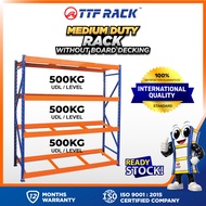 TTF Rack™️ (IHB) Ideal Longspan Shelving Rack (H)150-210cm Without Board Medium Duty Rack 4 Levels W