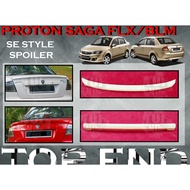 PROTON SAGA FLX BLM SE STYLE REAR TRUNK SPOILER DUCKTAIL (SE) ABS SKIRT LIP CAR BODYKIT