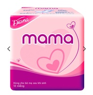 Combo 1 gói băng vệ sinh MaMa  Diana 12 miếng và 2 gói quần lót giấy Happy days 10 cái quần
