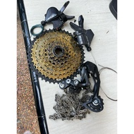 Mini groupset 9speed shimano alivio mix altus 46t