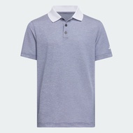 adidas Golf Ottoman Striped Short Sleeve Polo Shirt Kids Men Blue IS7020