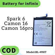 Battery BL-49HT Bateri Compatible For TECNO Spark 6 Batery Camon 16, Camon 16 Pro