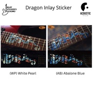 Dragon Inlay Sticker for Guitar and Bass