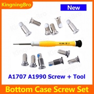 New Bottom Case Screw Screws + Screwdriver For Macbook Pro A1707 A1990 2016 2017 2018 2019 Silver / 