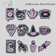 New Crocs Accessories Halloween Collection Jibbitz for Crocs Garden Shoes Black Shoe Flowers INS Cre
