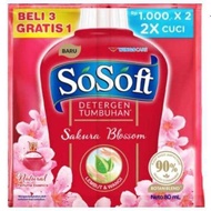 ( Isi 16 Sachet ) Sosoft Deterjen Cair Sachet
