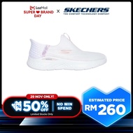 Skechers Women Slip-ins GOrun Lite Running Shoes - 129450-WPK Kasut Sneaker, Performance, Sport, Per