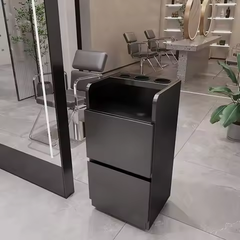 Unique Big Trolly Cart Beauty Modern Luxury Storage Trolley Glamour Decor Carrito Organizador Con Ru