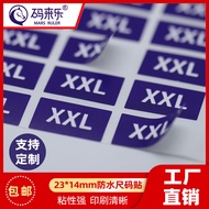 Square Small Sticker Book Classification Sticker Flowing Water Number Letter Size Label Sticker Numb