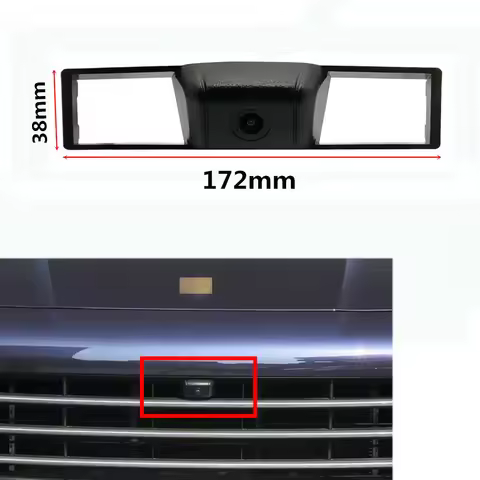 YIFOUM HD Car Front View Parking Night Vision Positive Waterproof Logo Camera For Porsche Cayenne 9Y