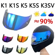 K5 Helmet Visor Shield for AGV K3SV K1 K5 K5S High Strength Sunscreen Capacete Windshield Uv-cut Len