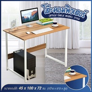 ACE Computer Desk โต๊ะทำงาน โต๊ะคอมพิวเตอร์ หน้าโต๊ะไม้ ขาเหล็ก รุ่น 1701A