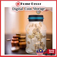 HomeDecorMY Digital Ringgit Coins Box Piggy Bank Coin Savings Counter LCD Counting Money Jar Change