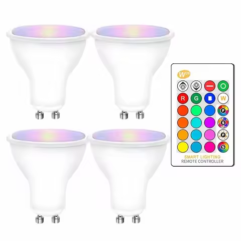 GU10 RGB Bulbs Bombillas Led 8W 10W GU10 RGBW RGBWW Led Lamp Dimmable White Warm White GU 10 Led Bul