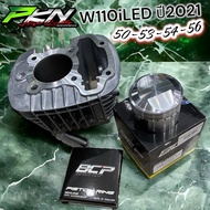 เสื้อสูบW110iLEDสลัก 13mปี2021+ลูกBCPหัวนูน 50-53-54-56 สินค้าคุณภาพ