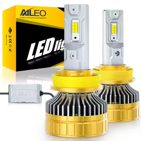 AILEO New 2 Pcs H7 H11 Led Headlight Bulb Canbus H8 H9 H4 Hi/Lo Beam HB3 HB4 6000K 4300K 150W High P