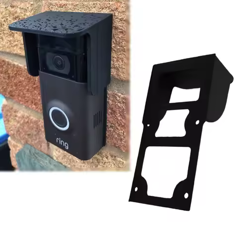 1PC Caravan Ring Doorbell Cover Rain & Sun Shield Hood Black – Fits Gen 1, Gen 2, Gen 3 Motor Home R