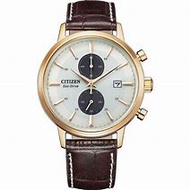 [Powermatic] Citizen CA7063-12A Eco-Drive Brown Leather Band Men's Watch