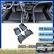 Car 3D TPE Floor Mats For Toyota bZ3X Accessories EG10 2025 2026 Dirt-resistant Waterproof Mud Carpe