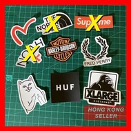 &lt; HKS00099 &gt;  Evisu the North Face supreme noah huf xlarge Fred Perry Harley davidson motor cycle 潮牌貼紙 Sticker Stickers ( 適用於: 手提電話 IPhone 手提電腦 Notebook MacBook Air Pro 行李喼 行李箱 結他  )