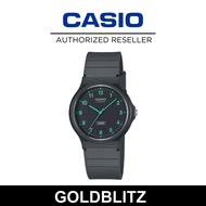 Casio Pop MQ-24B-8B Analog Polished Black Monochromatic Color Bio-based Resin Band Lightweight & Min