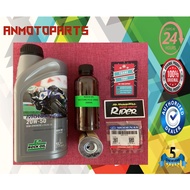 Modenas Pulsar ROCK OIL Motorcycle 4T 20W50 Service Set Combo (EO 1.2L + 1X OF+ 1X ORING) with FREEGIFTS